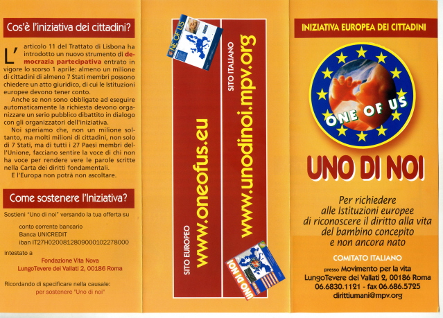 Uno di Noi - Un'interessante iniziativa, presentata anche durante la Festa Diocesana della Famiglia